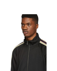 Мужской черный вязаный свитер на молнии от Gucci