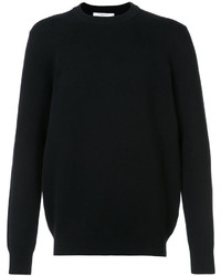 Мужской черный вязаный свитер с круглым вырезом от Givenchy