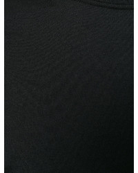 Мужской черный вязаный свитер с круглым вырезом от Ermenegildo Zegna