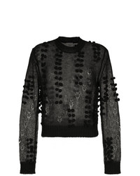 Женский черный вязаный свитер от Aje