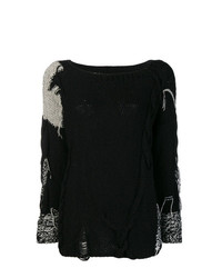 Женский черный вязаный свитер от Almaz