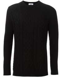 Мужской черный вязаный свитер от Ami