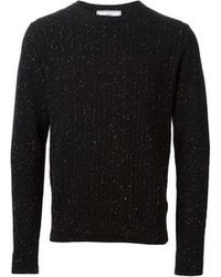 Мужской черный вязаный свитер от Ami