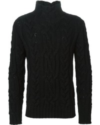 Мужской черный вязаный свитер от Bark