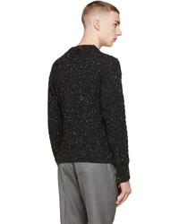 Мужской черный вязаный свитер от Thom Browne