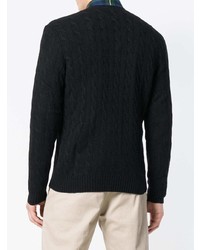 Мужской черный вязаный свитер от Polo Ralph Lauren