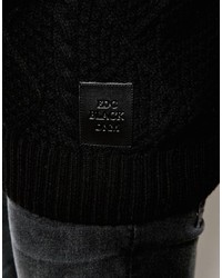 Мужской черный вязаный свитер от Esprit