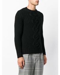 Мужской черный вязаный свитер от Dondup