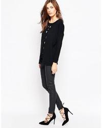 Женский черный вязаный свитер от French Connection