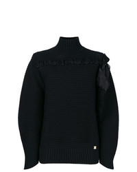 Женский черный вязаный свитер от Cavalli Class