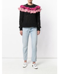 Женский черный вязаный свитер от Boutique Moschino