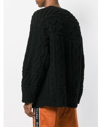 Мужской черный вязаный свитер от Études