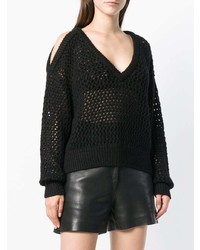 Женский черный вязаный свитер от IRO
