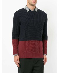 Мужской черный вязаный свитер от Loveless