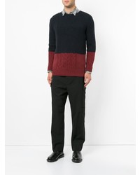 Мужской черный вязаный свитер от Loveless