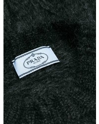 Женский черный вязаный свитер от Prada