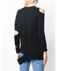 Женский черный вязаный свитер от Zoe Jordan