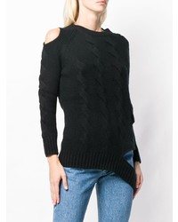 Женский черный вязаный свитер от Zoe Jordan