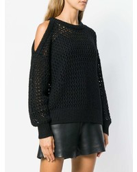 Женский черный вязаный свитер от IRO