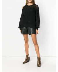 Женский черный вязаный свитер от IRO