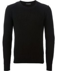 Мужской черный вязаный свитер от Dolce & Gabbana