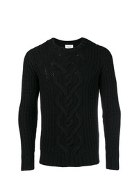 Мужской черный вязаный свитер от Dondup