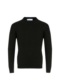 Мужской черный вязаный свитер от Egrey