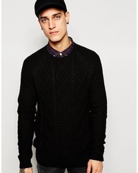Мужской черный вязаный свитер от Esprit