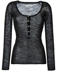 Женский черный вязаный свитер от Etoile Isabel Marant