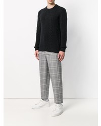 Мужской черный вязаный свитер от Nuur