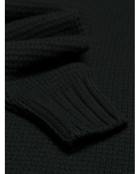 Мужской черный вязаный свитер от Prada