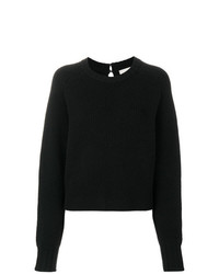 Женский черный вязаный свитер от Le Kasha