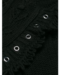 Женский черный вязаный свитер от RED Valentino
