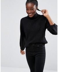 Женский черный вязаный свитер от Monki