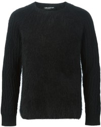 Мужской черный вязаный свитер от Neil Barrett