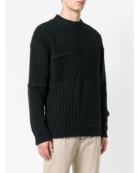 Мужской черный вязаный свитер от Oamc