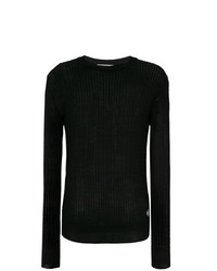 Мужской черный вязаный свитер от Pierre Balmain