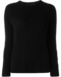 Женский черный вязаный свитер от Ralph Lauren