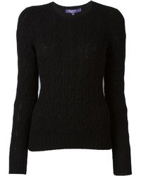 Женский черный вязаный свитер от Ralph Lauren
