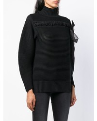 Женский черный вязаный свитер от Cavalli Class