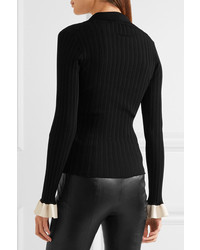 Женский черный вязаный свитер от Esteban Cortazar