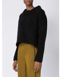 Женский черный вязаный свитер от Uma Wang