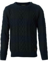 Мужской черный вязаный свитер от Scotch & Soda