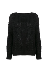 Женский черный вязаный свитер от Snobby Sheep