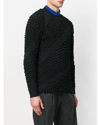 Мужской черный вязаный свитер от Kenzo