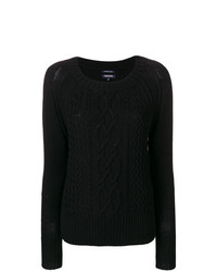 Женский черный вязаный свитер от Woolrich