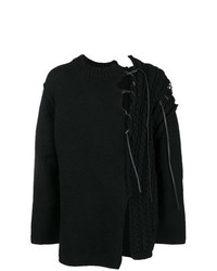 Мужской черный вязаный свитер от Yohji Yamamoto