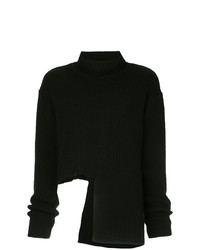 Черный вязаный свободный свитер от Ellery