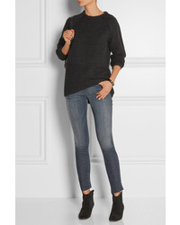 Черный вязаный свободный свитер от Lot 78