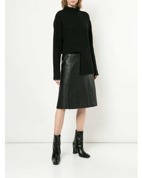 Черный вязаный свободный свитер от Ellery